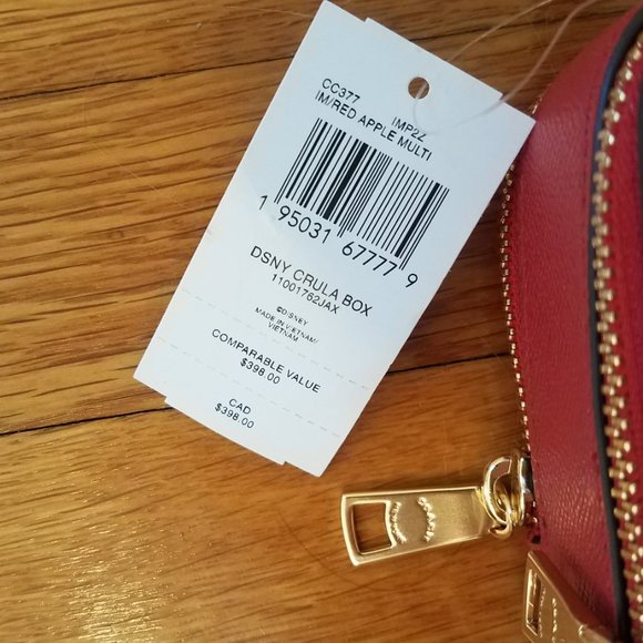 NEW Coach X Disney Cruella Motif Box Crossbody Crossgrain Leather Handbag CC377 - Picture 6 of 10